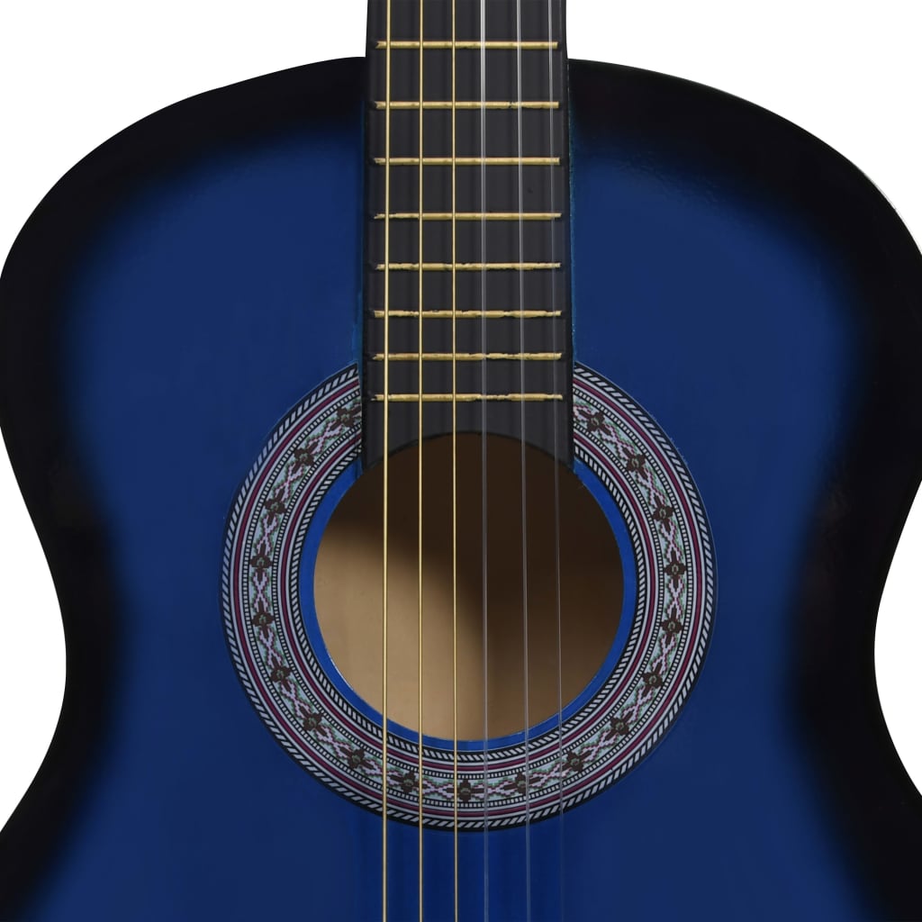 vidaXL Klasična kitara za otroke 8-delni začetniški komplet 3/4 36"