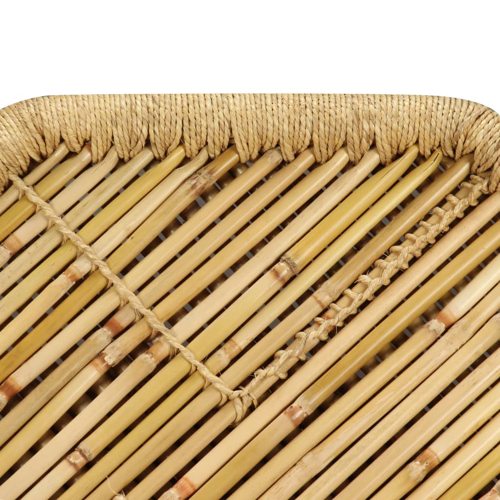 vidaXL Klubska mizica iz bambusa osemkotna 60x60x45 cm