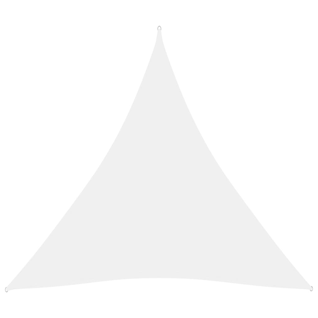 vidaXL Senčno jadro oksford blago trikotno 4,5x4,5x4,5 m belo