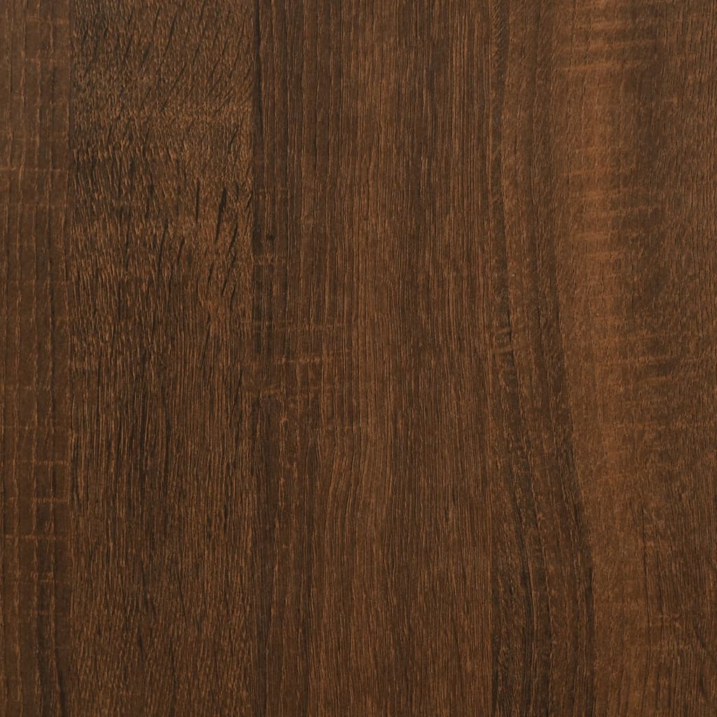 vidaXL Klubska mizica rjavi hrast 90x60x35 cm inženirski les