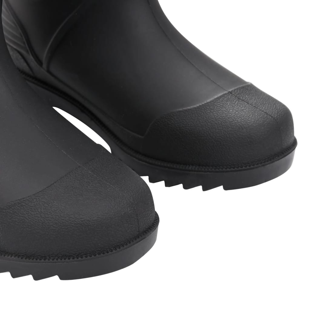 vidaXL Dežni škornji črni velikost 39 PVC