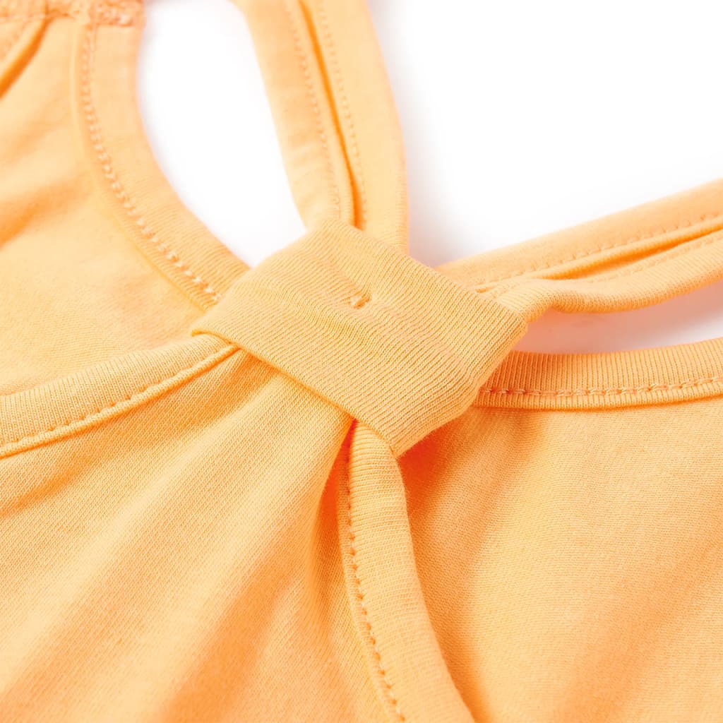 Otroška majica z naramnicami živo oranžna 92