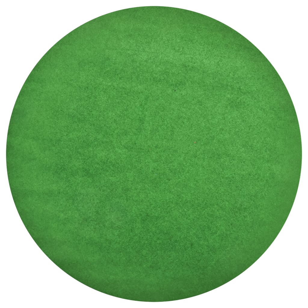 vidaXL Umetna trava s čepi premer 170 cm zelena okrogla