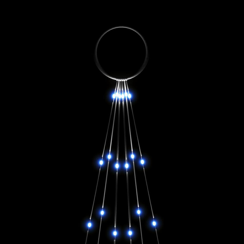 vidaXL Novoletna jelka iz 108 modrih LED lučk 180 cm