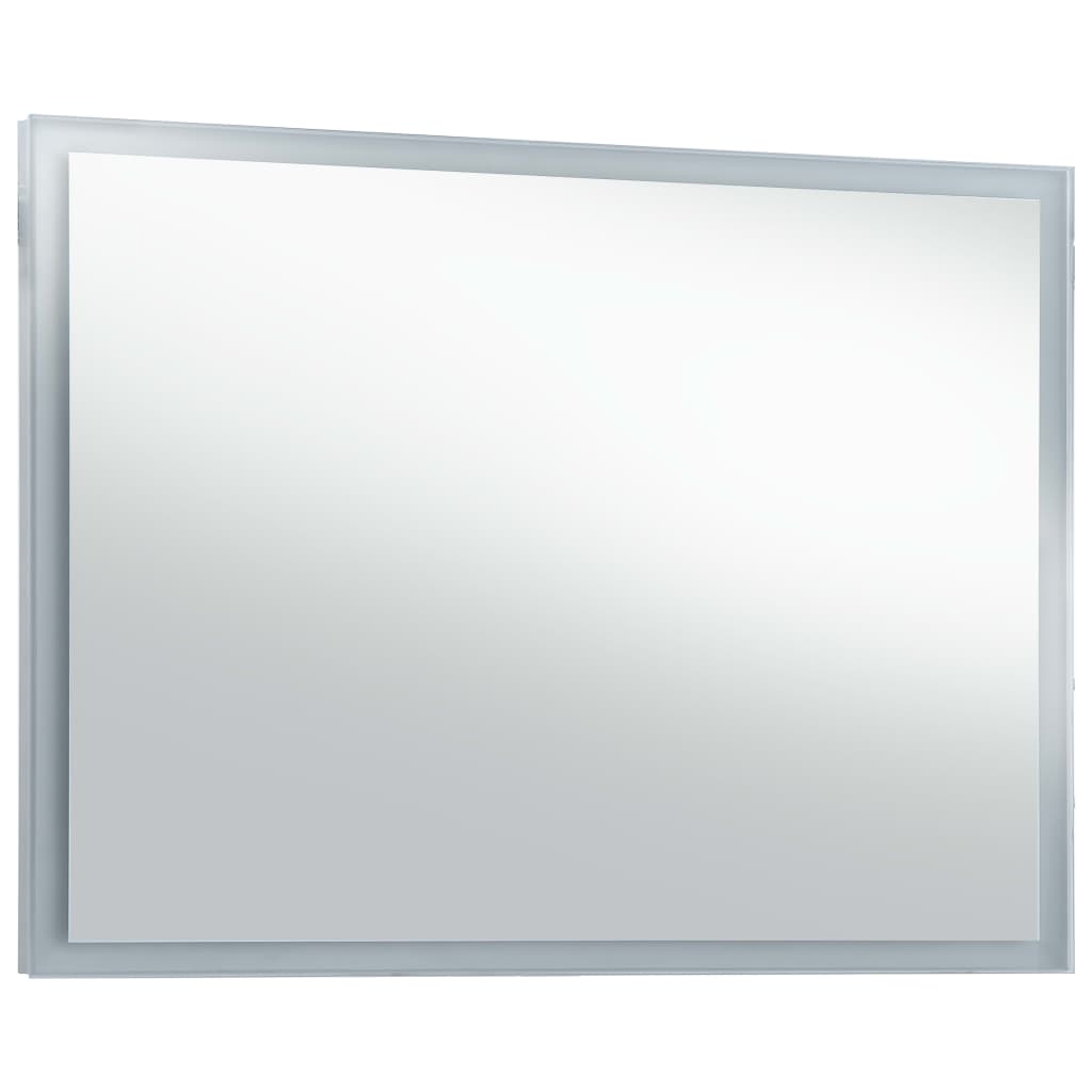 vidaXL Kopalniško LED stensko ogledalo 100x60 cm