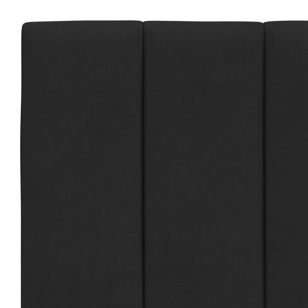 vidaXL Vzglavna stranica črna 80 cm žamet