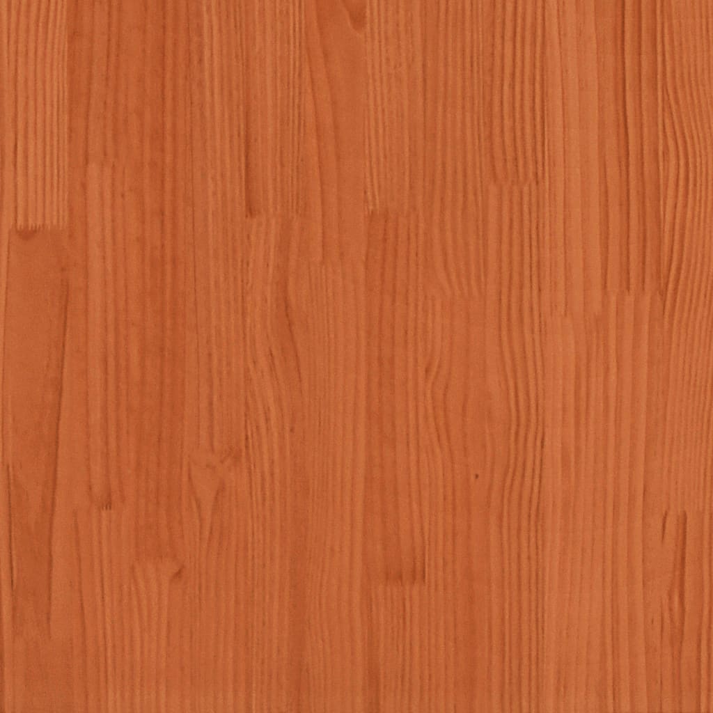 vidaXL Stojalo za drva voščeno rjavo 108x64,5x110 cm trdna borovina