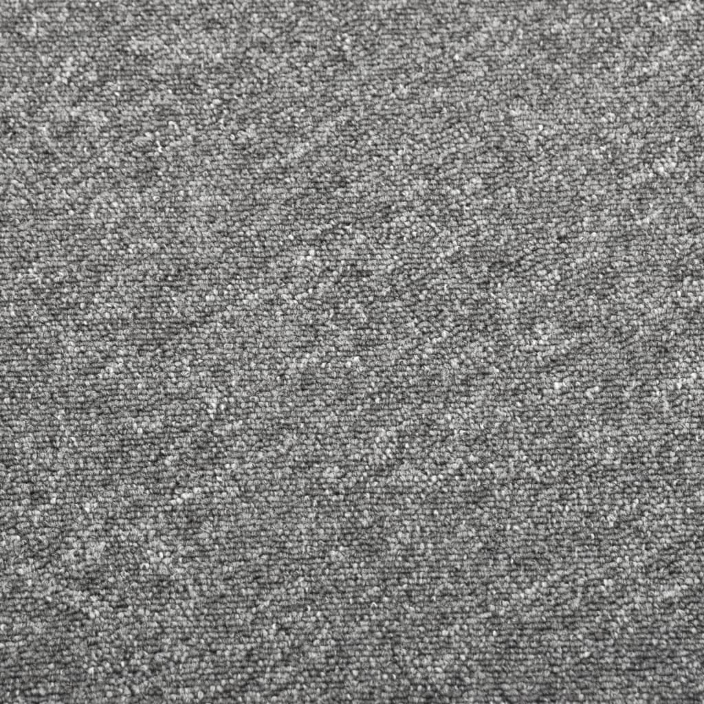 vidaXL Talna obloga preproga 20 kosov 5 m² 50x50 cm siva
