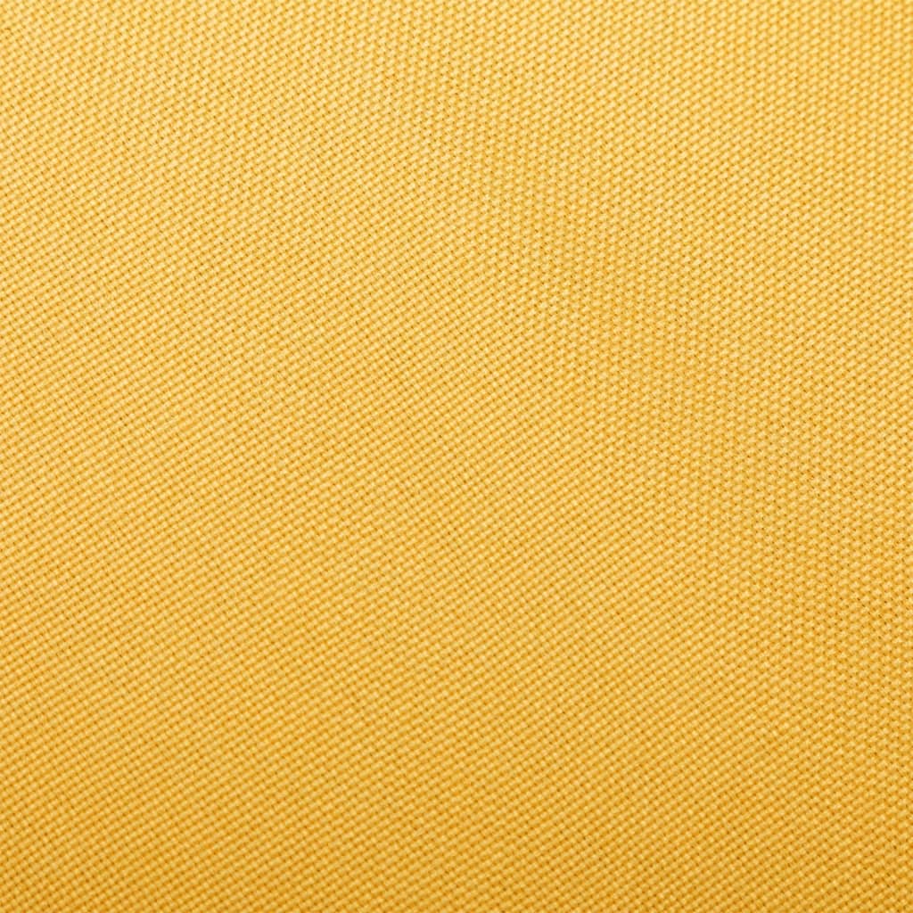 vidaXL Gugalni stol gorčično rumeno blago