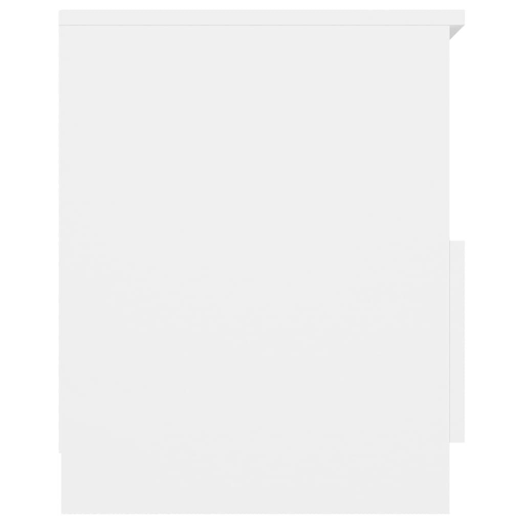 vidaXL Nočna omarica bela 40x40x50 cm iverna plošča