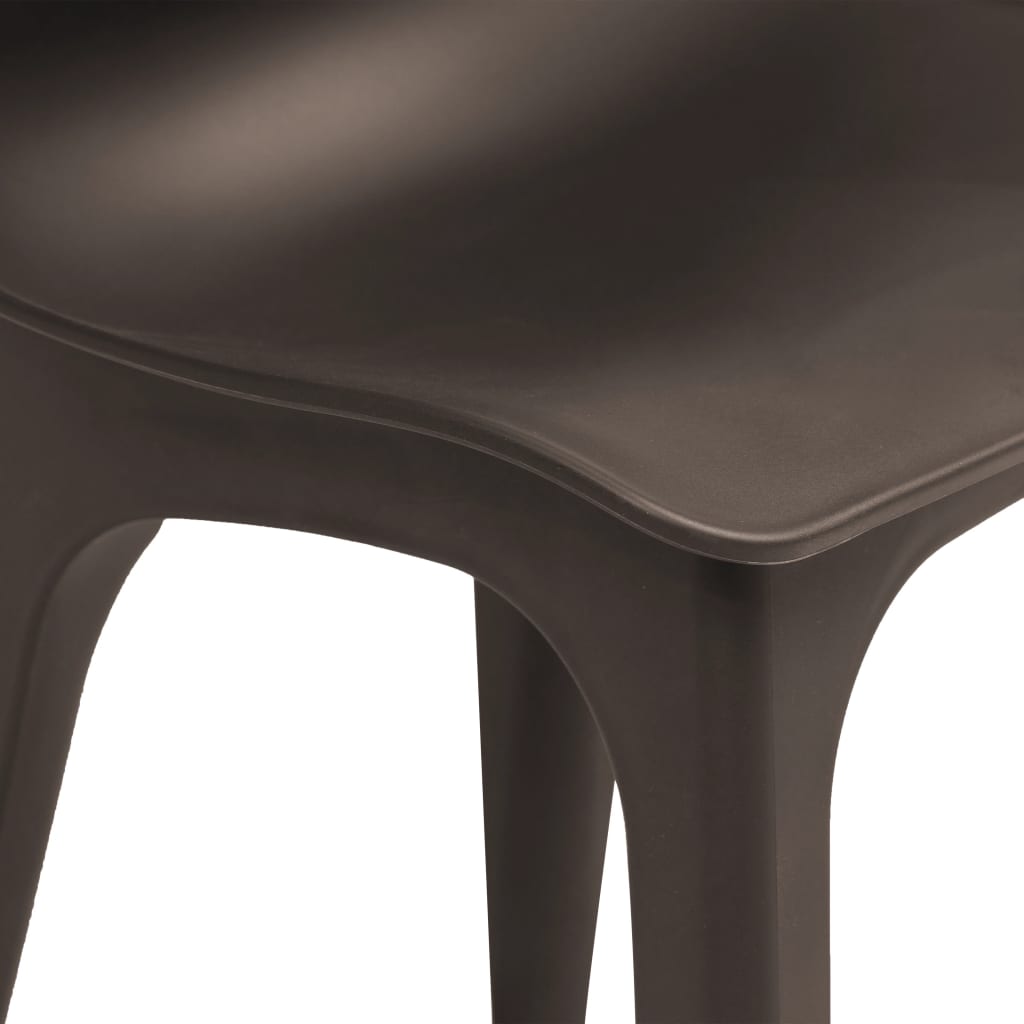 vidaXL Vrtni stoli iz plastike 2 kosa rjavi