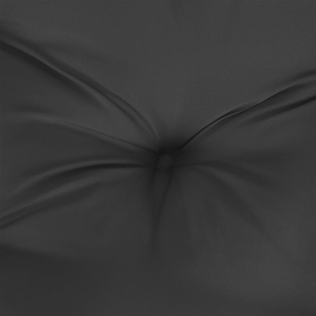 vidaXL Okrogla blazina črna Ø 60 x 11 cm oxford tkanina