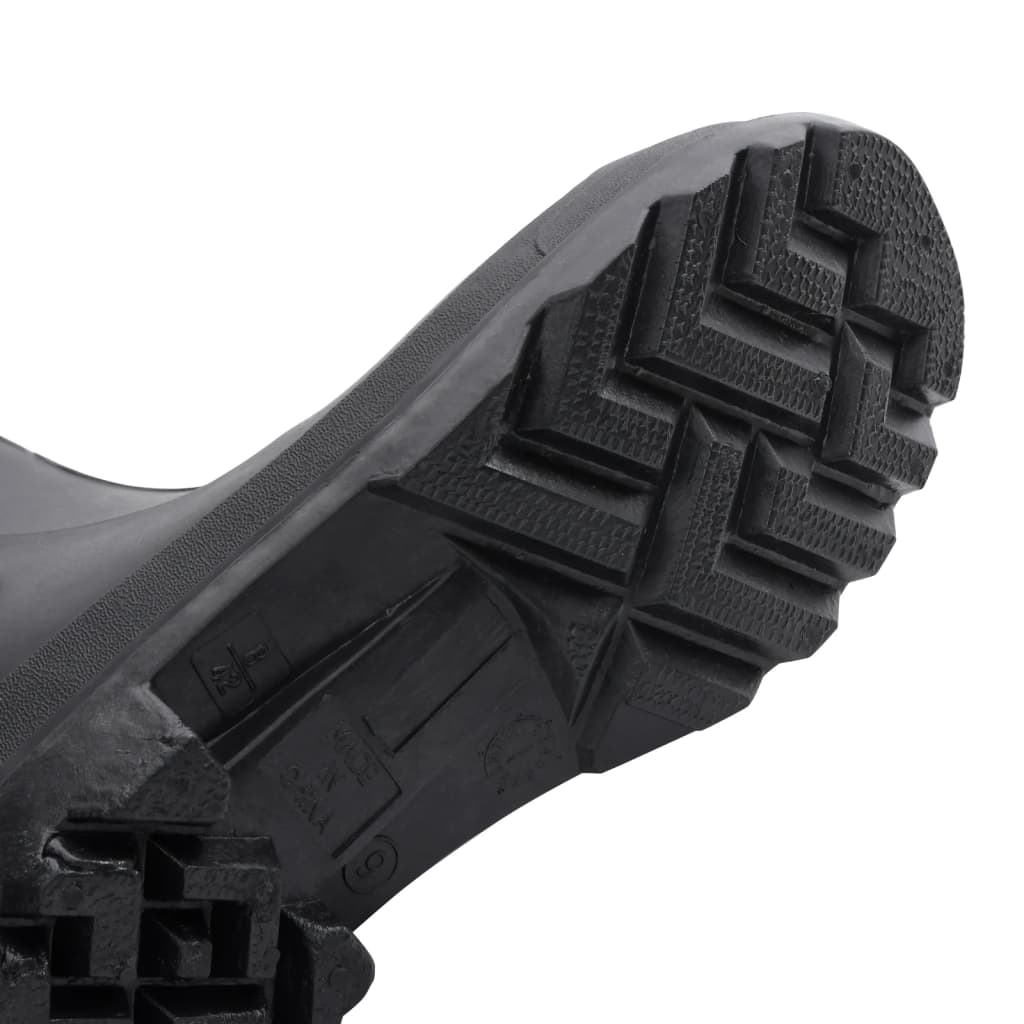vidaXL Dežni škornji z odstranljivimi nogavicami črni velikost 42 PVC