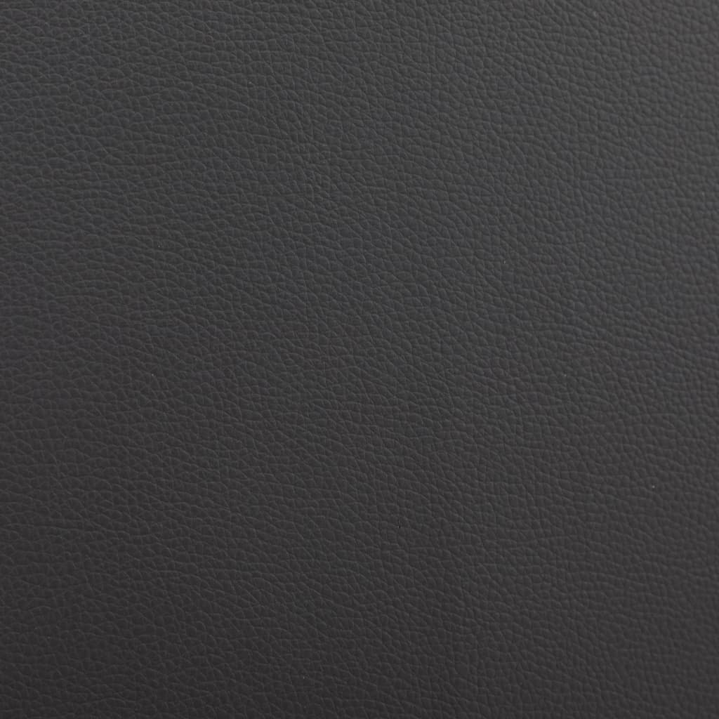 vidaXL Posteljni okvir črno in belo umetno usnje 150x200 cm