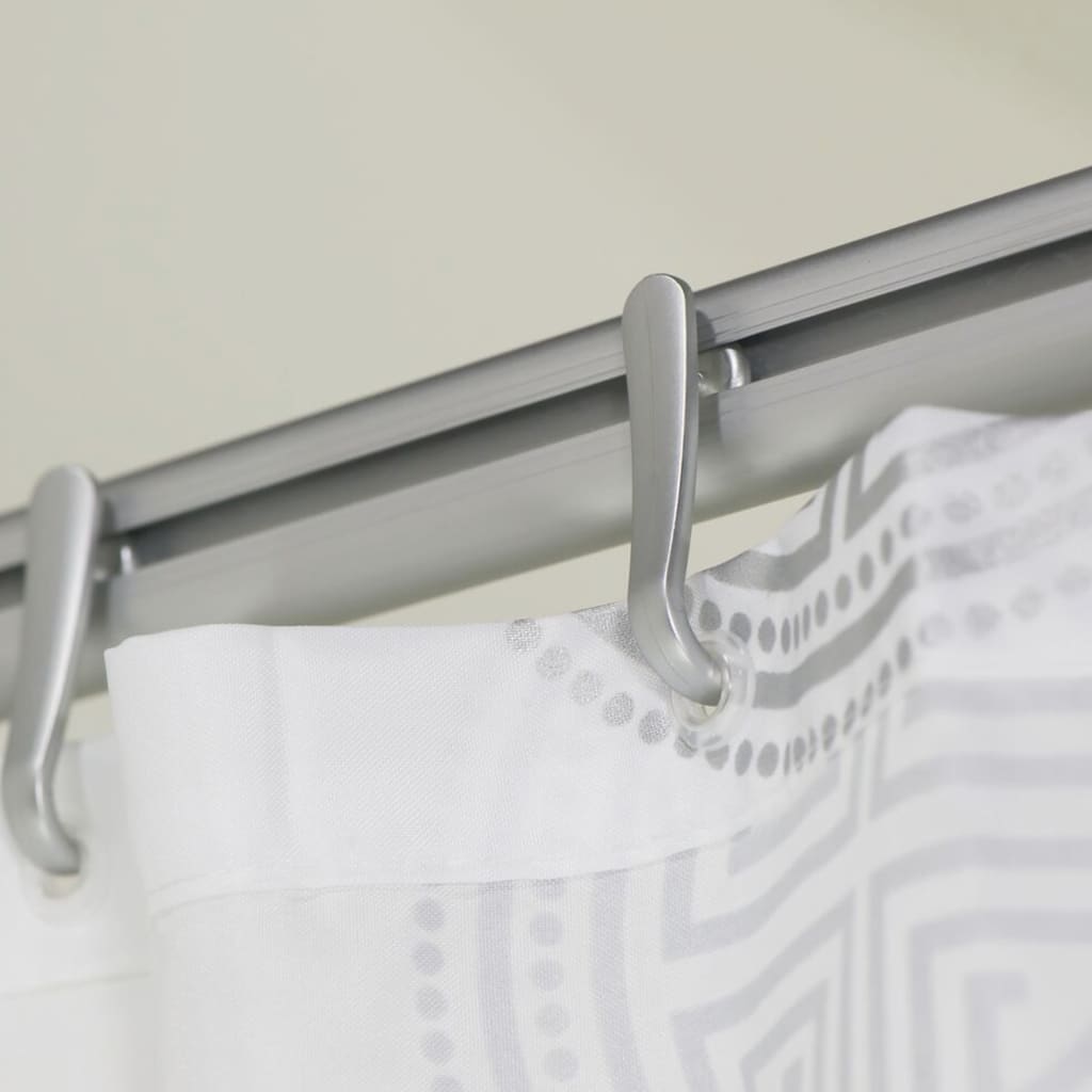 Sealskin Komplet nosilcev za tuš zaveso Easy-Roll mat aluminij