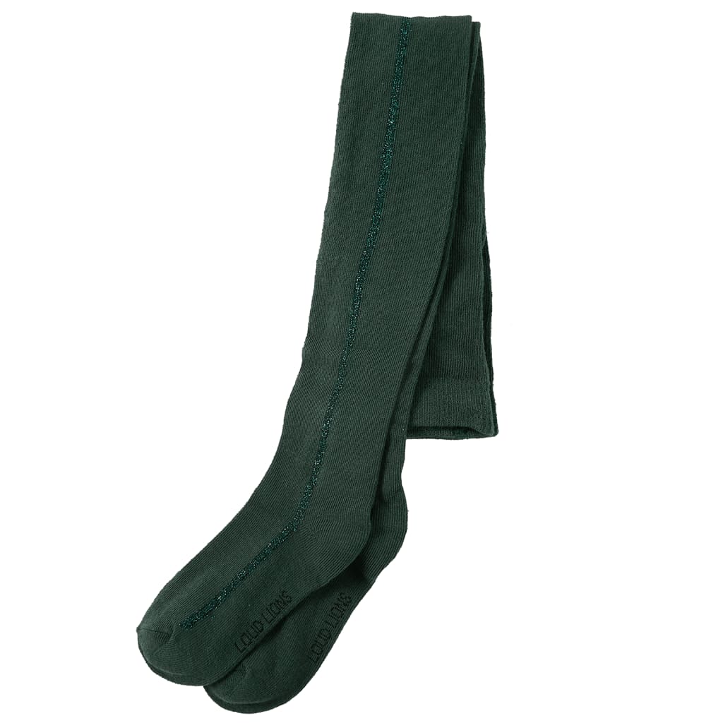 Otroške hlačne nogavice temno zelene 128