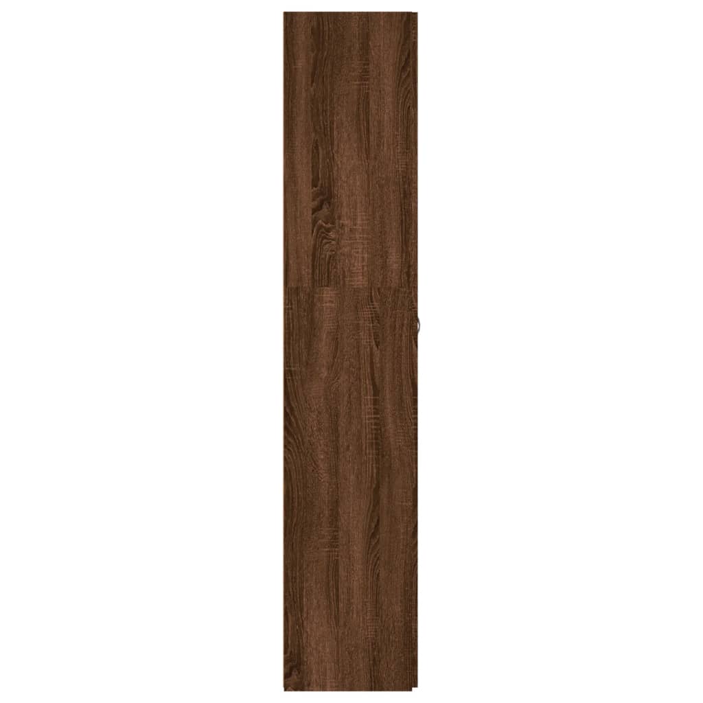 vidaXL Omarica za čevlje rjav hrast 80x35,5x180 cm inženirski les