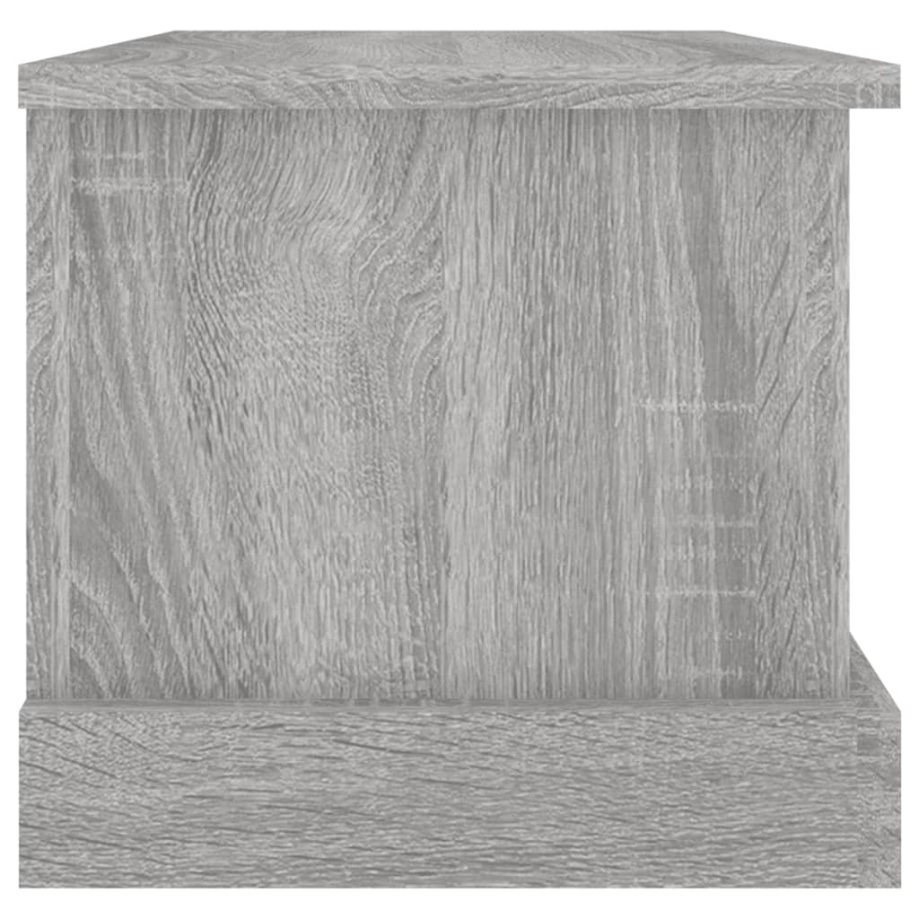 vidaXL Škatla za shranjevanje siva sonoma 50x30x28 cm inženirski les