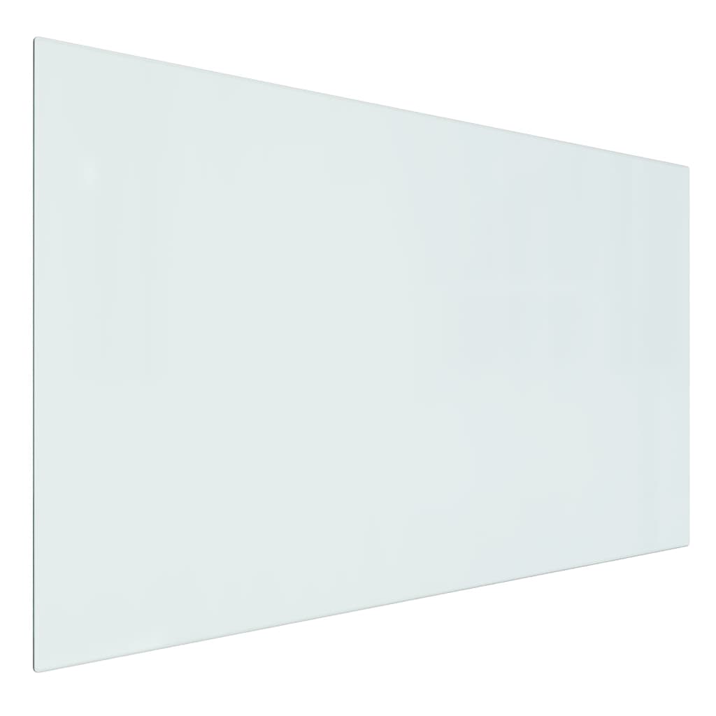 vidaXL Steklena plošča za kamin pravokotna 100x60 cm
