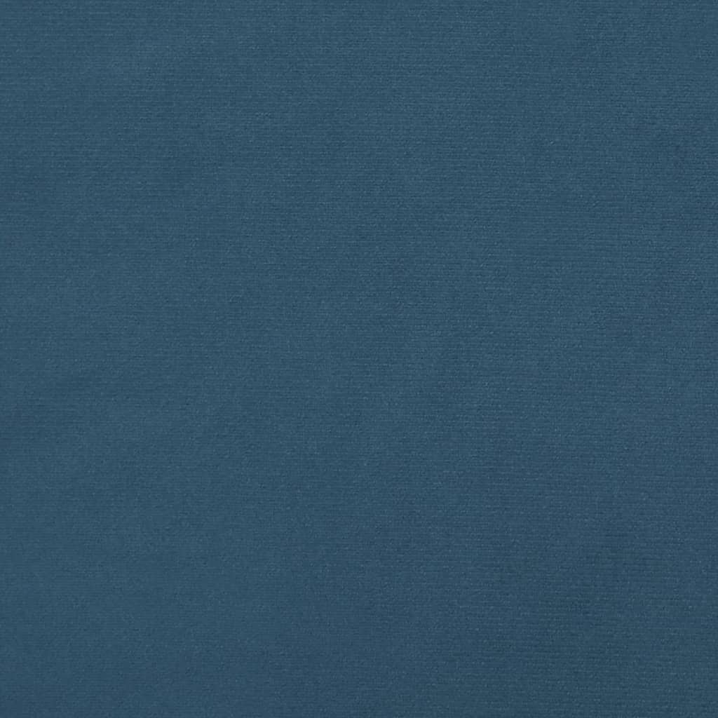vidaXL Posteljno vzglavje temno modro 100x5x78/88 cm žamet