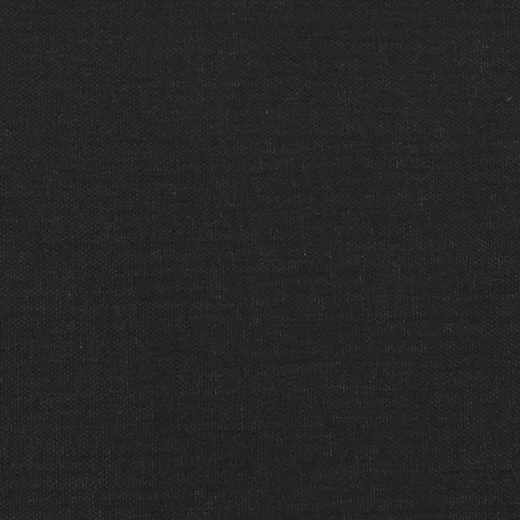 vidaXL Stolček črna tkanina iz mikrovlaken