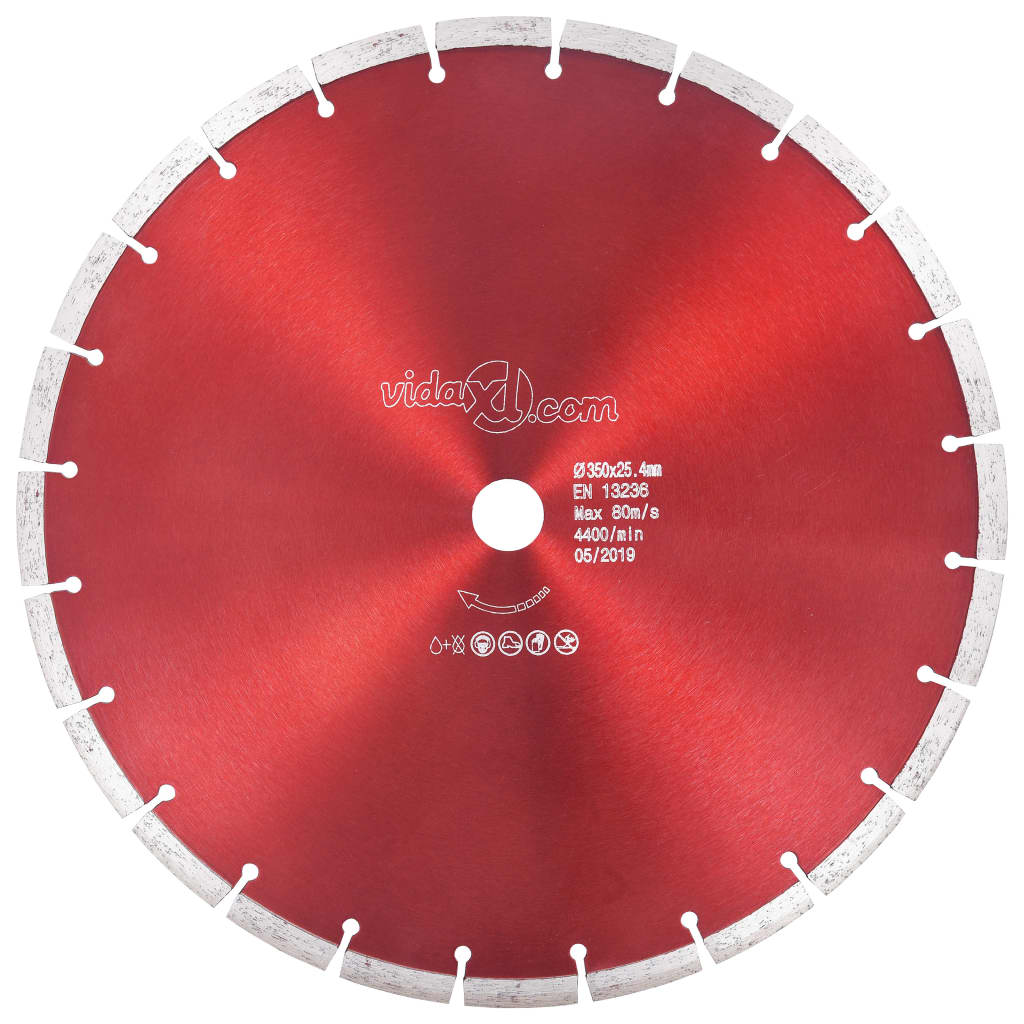 vidaXL Diamantni rezalni disk iz jekla 350 mm