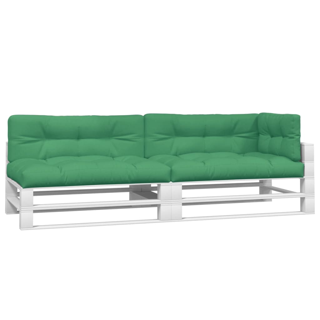 vidaXL Blazine za kavč iz palet 5 kosov zelene