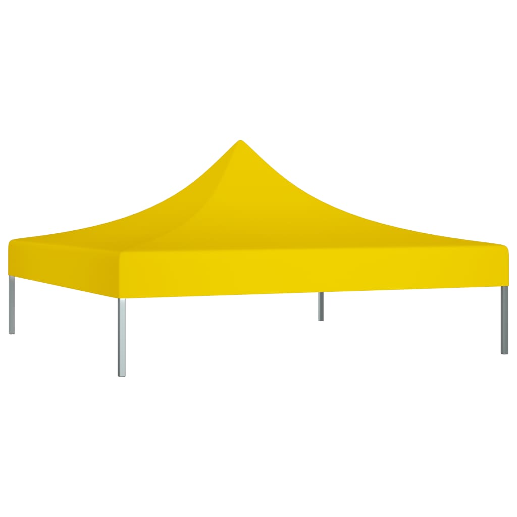 vidaXL Streha za vrtni šotor 2x2 m rumena 270 g/m²