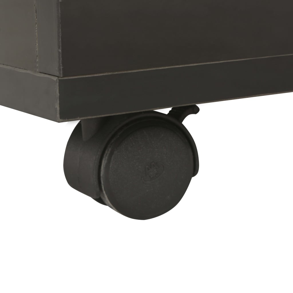 vidaXL Klubska mizica visok sijaj črna 60x60x35 cm iverna plošča