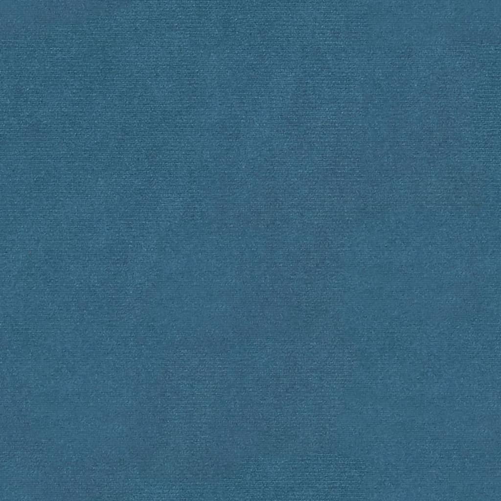 vidaXL Klop modra 110,5x45x49 cm žamet
