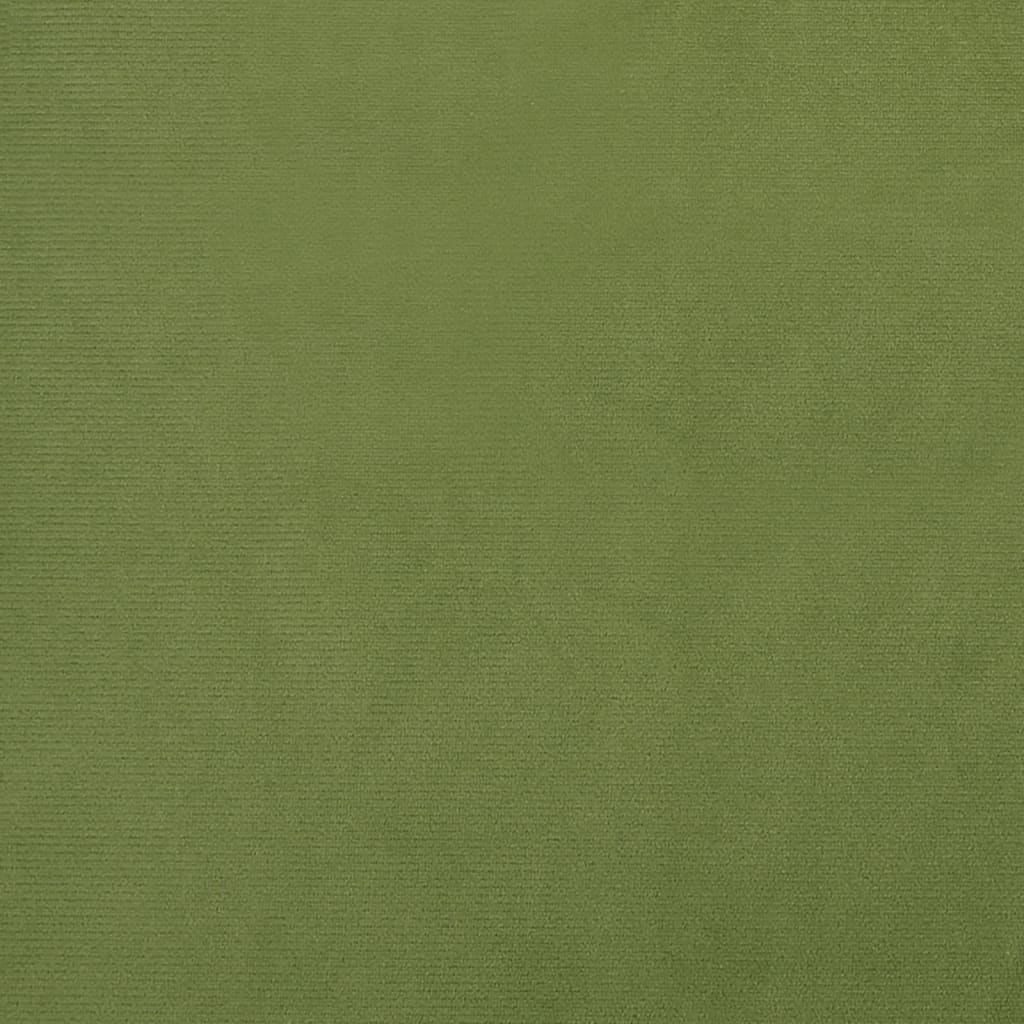 vidaXL Vrtljiv pisarniški stol svetlo zelen žamet