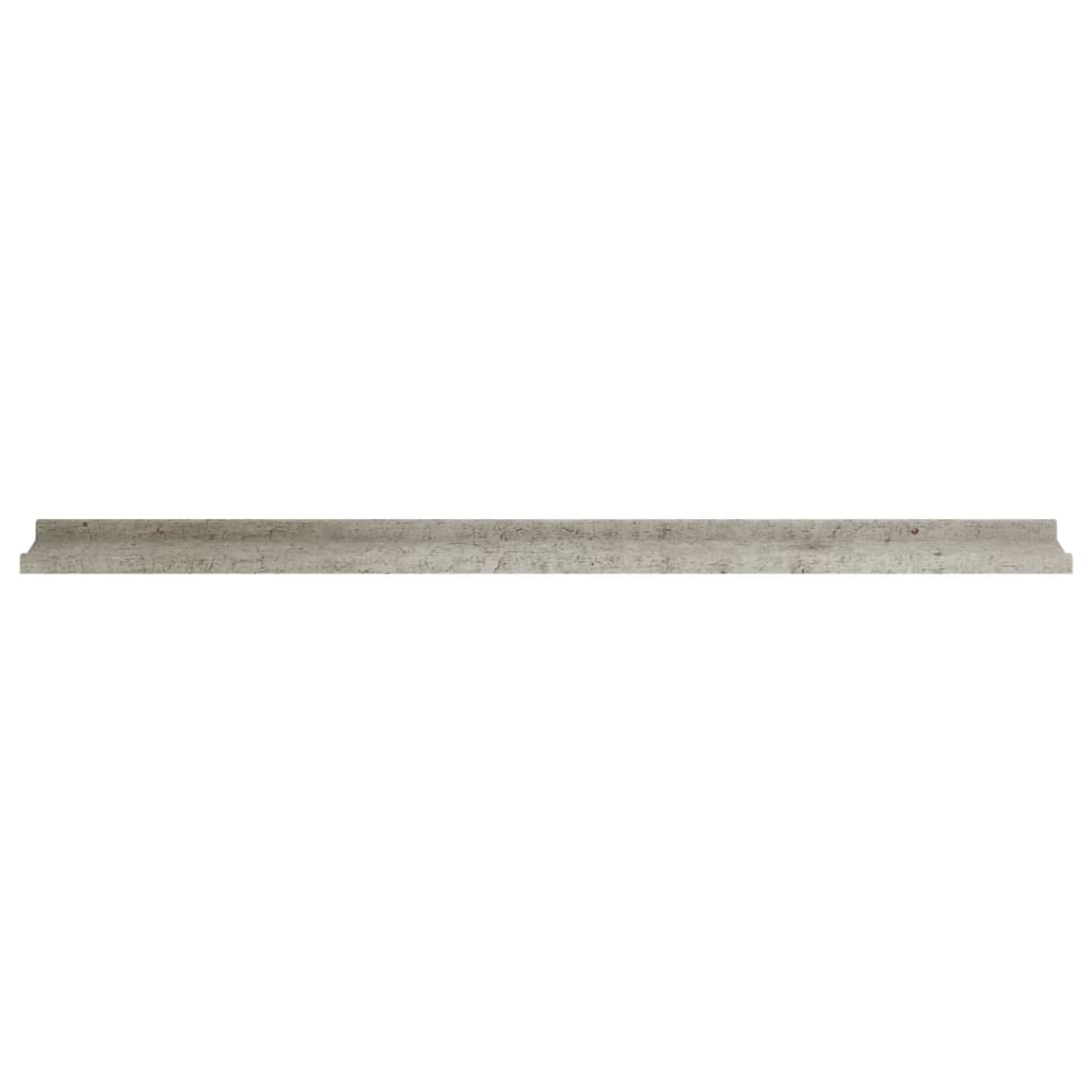 vidaXL Stenske police 4 kosi betonsko sive 115x9x3 cm