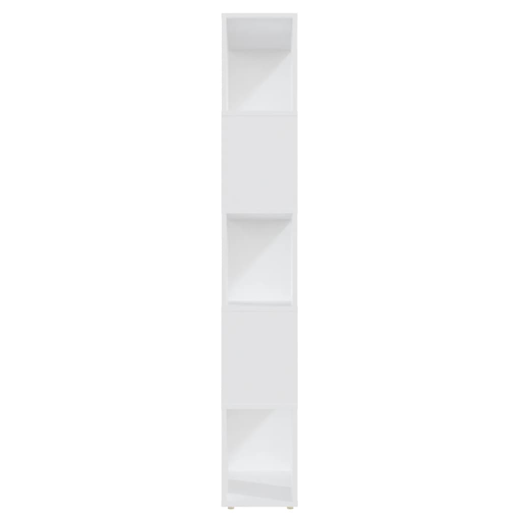 vidaXL Knjižna omara za razdelitev prostora bela 60x24x155 cm