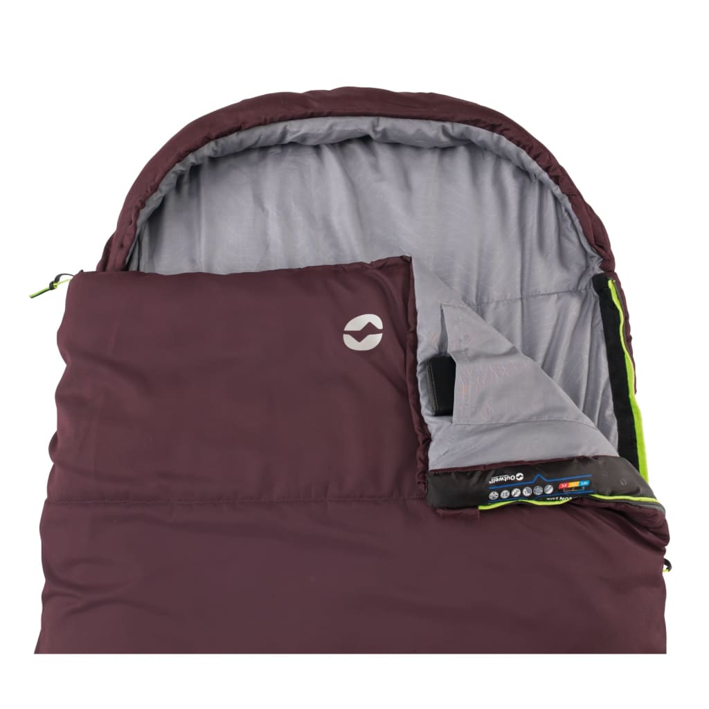 Outwell spalna vreča Campion Lux z levo zadrgo vijolična