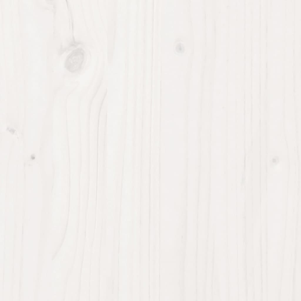 vidaXL Miza za sajenje s polico bela 108x35x75 cm trdna borovina