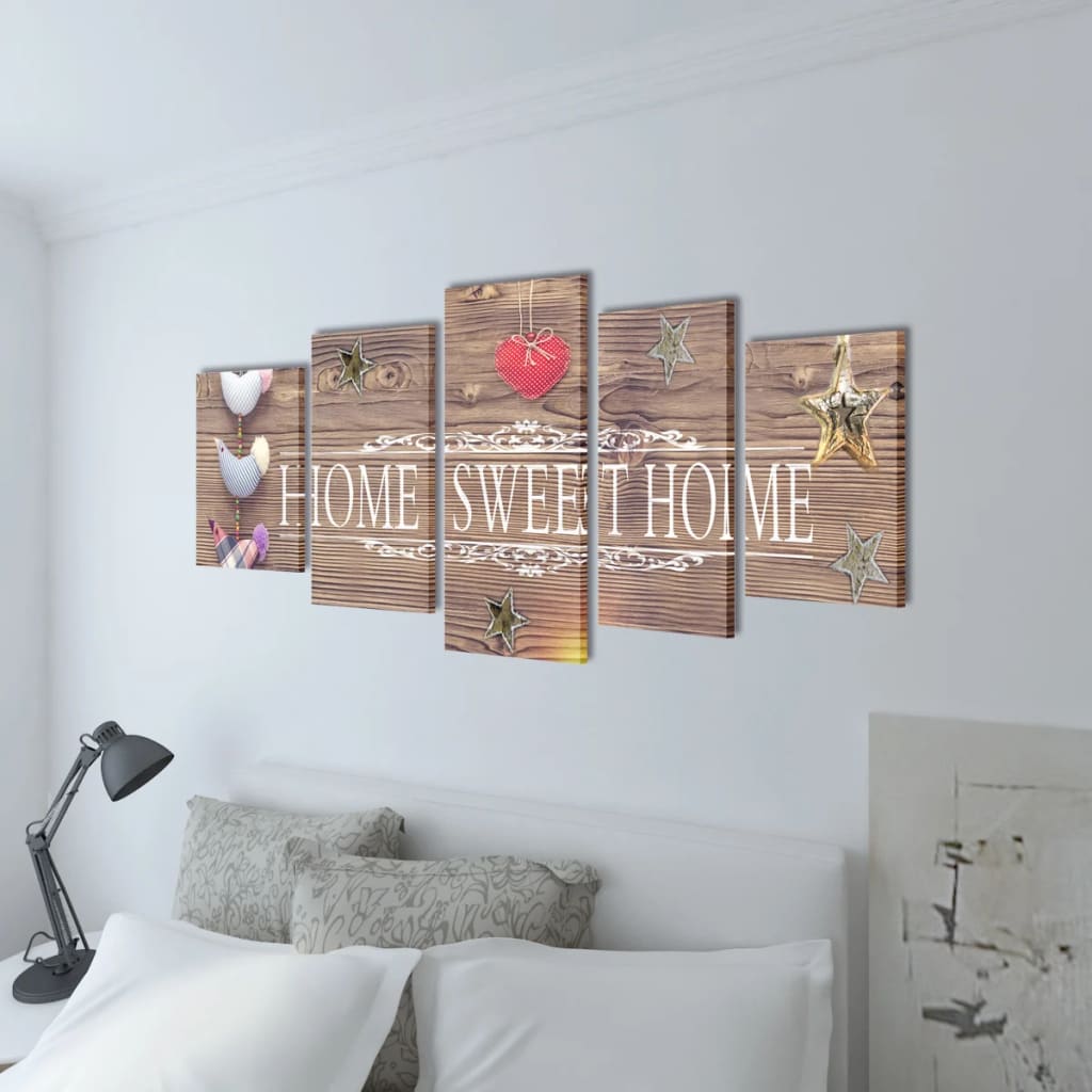 Set platen s printom Home Sweet Home 200 x 100 cm