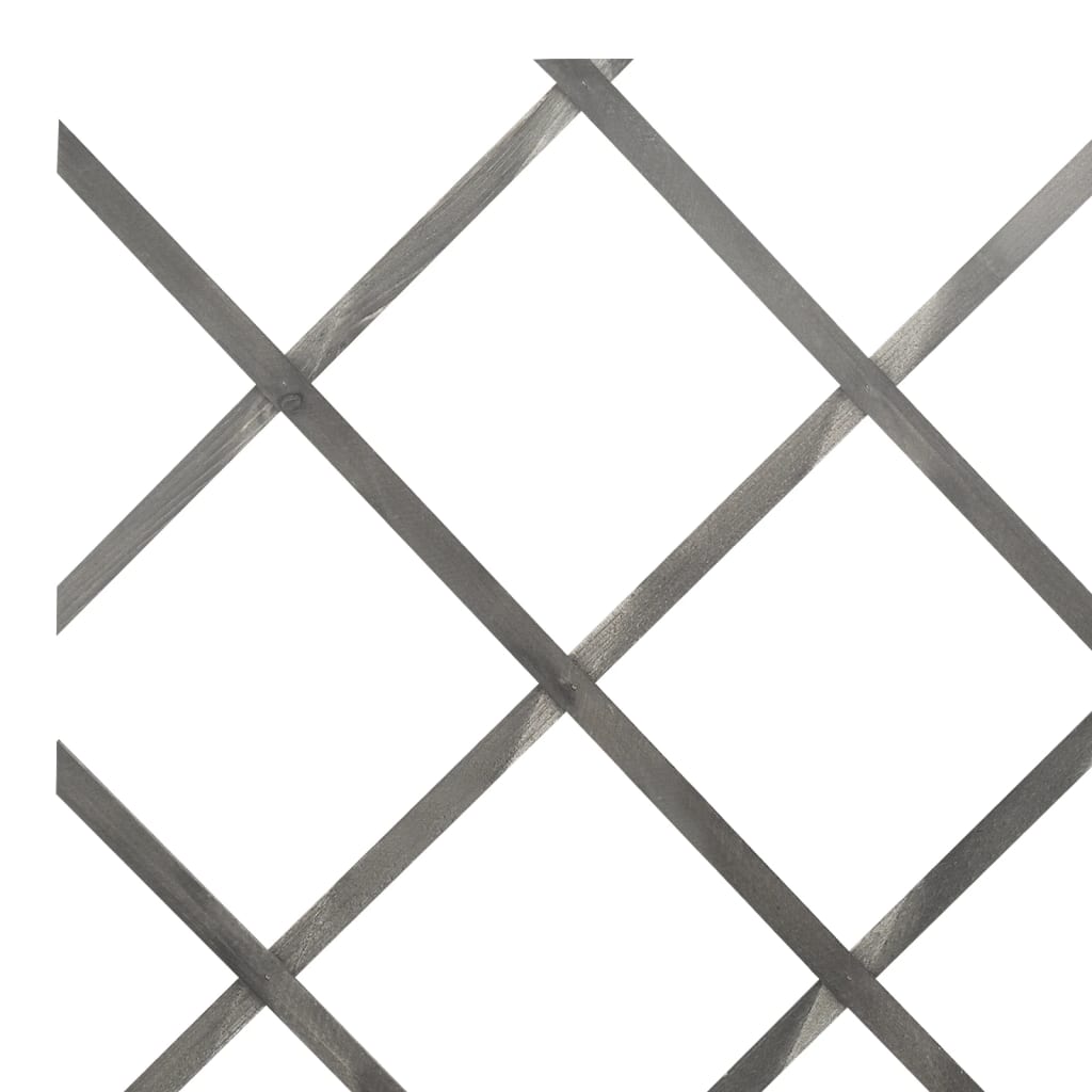 vidaXL Mrežaste ograje 5 kosov siv trden les jelke 180x60 cm