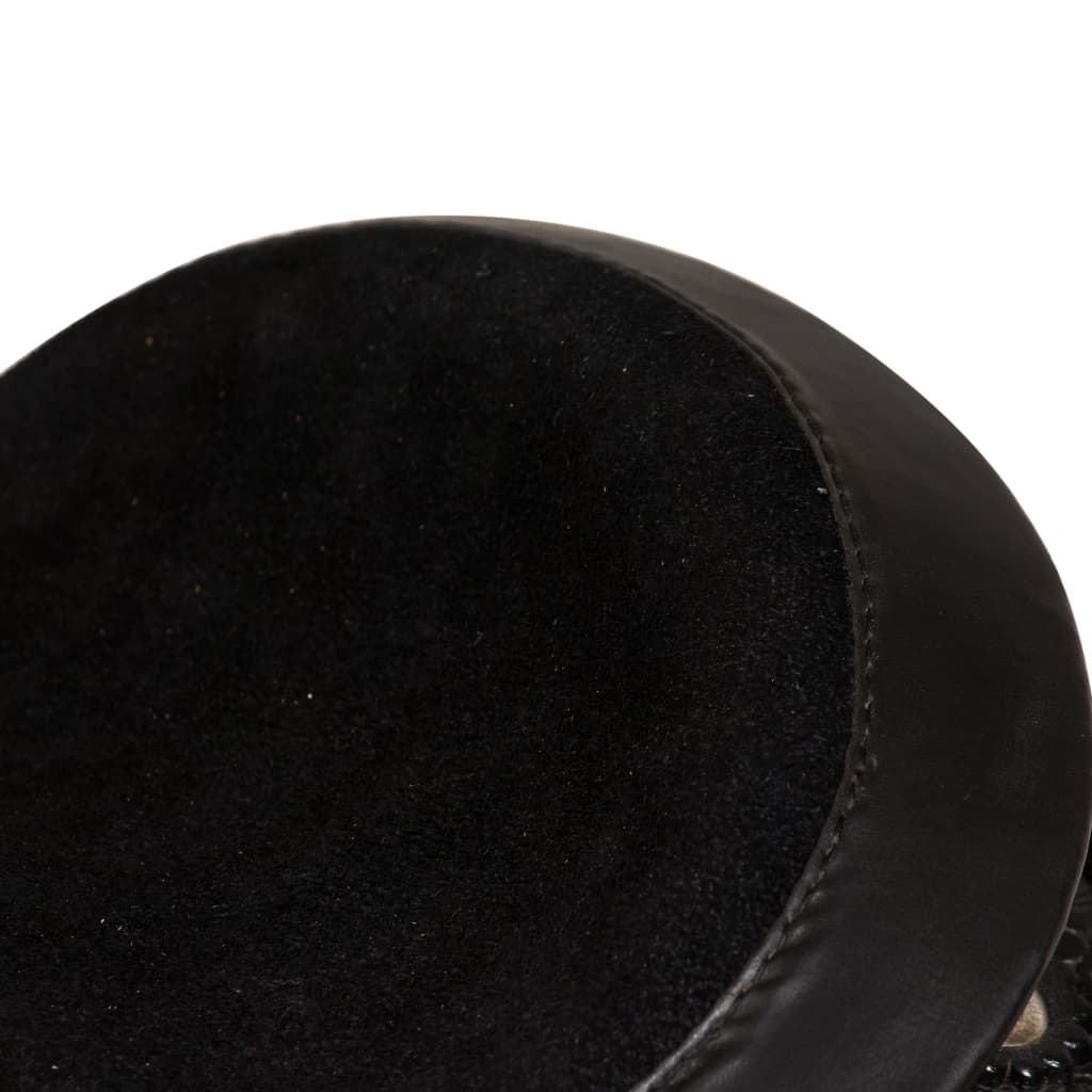vidaXL Western sedlo, uzda in oprsnica pravo usnje 16" črne barve