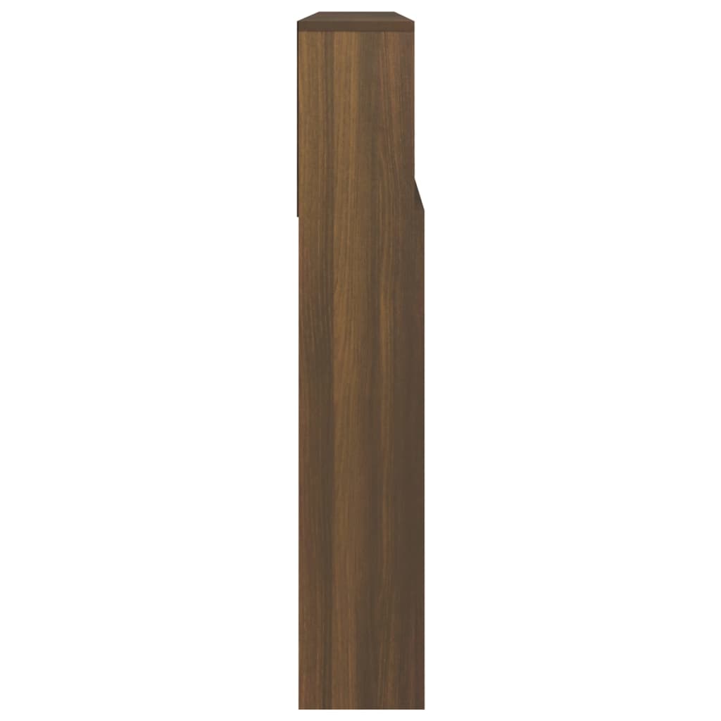 vidaXL Vzglavna omarica rjavi hrast 220x19x103,5 cm
