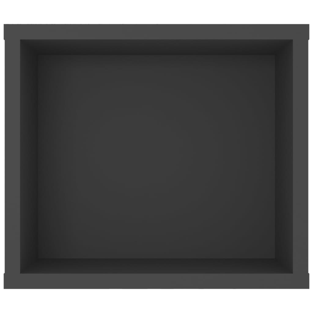 vidaXL Viseča TV omarica siva 100x30x26,5 cm iverna plošča