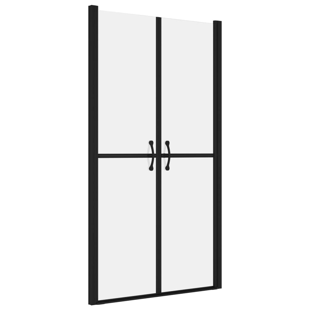 vidaXL Vrata za tuš mlečna ESG (78-81)x190 cm