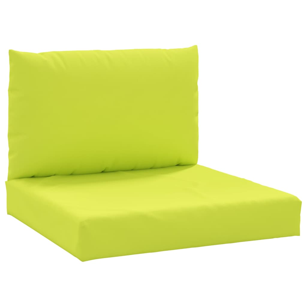 vidaXL Blazine za kavč iz palet 2 kosa svetlo zeleno blago
