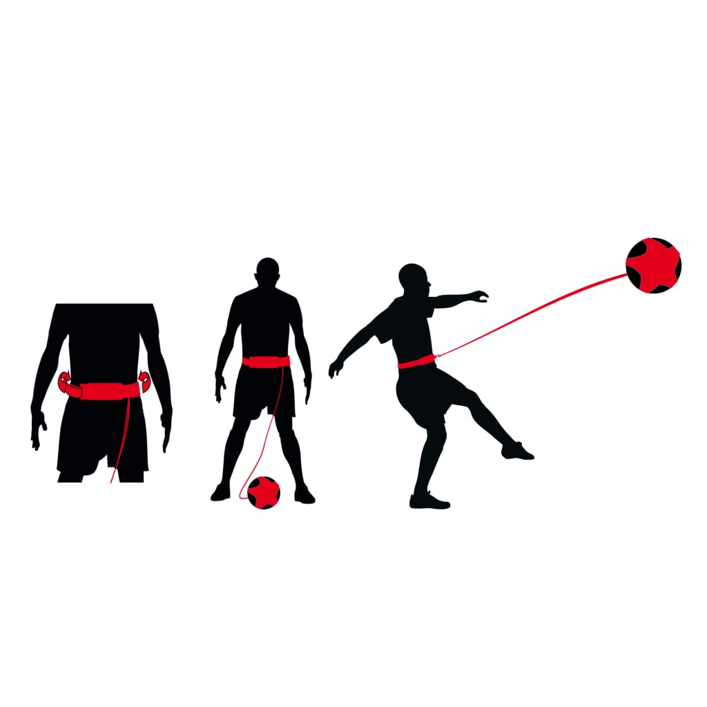 Avento Pripomoček za treniranje nogometa črne in rdeče barve