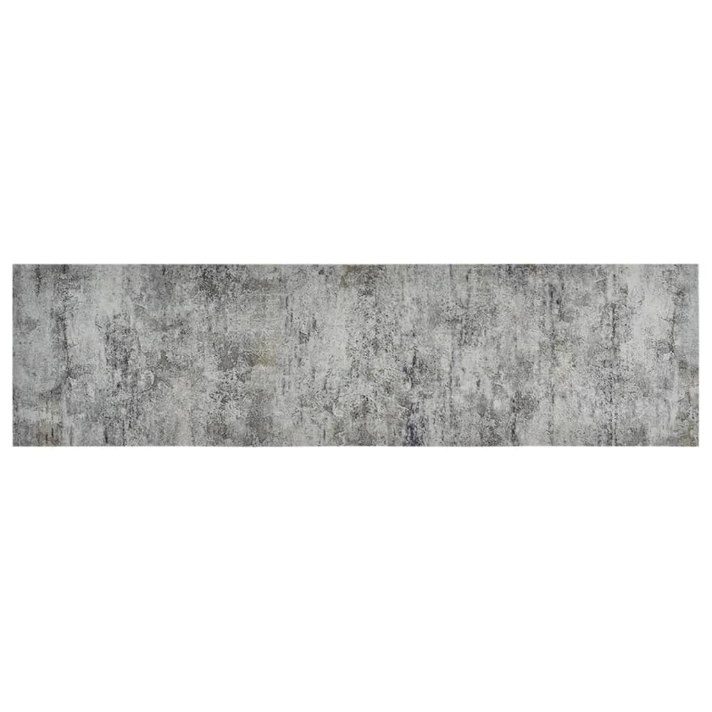 vidaXL Kuhinjska preproga pralna beton 45x150 cm žamet