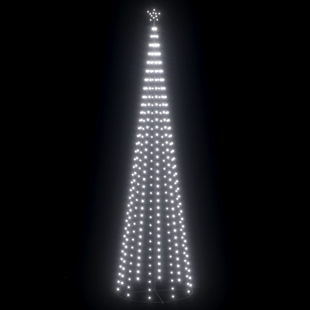 vidaXL Novoletna jelka iz 752 hladno belih LED lučk 160x500 cm