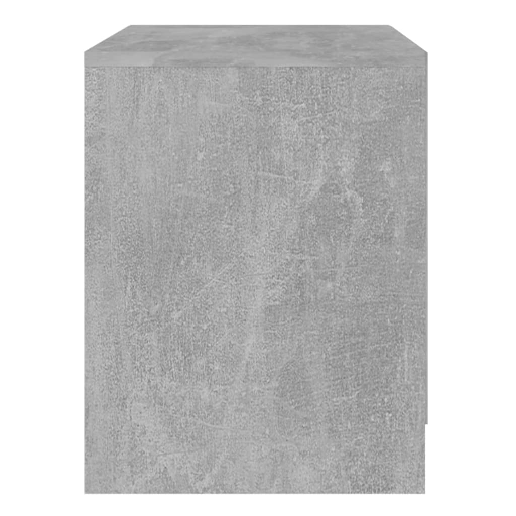 vidaXL Nočna omarica 2 kosa betonsko siva 45x34,5x44,5 cm iverna pl.