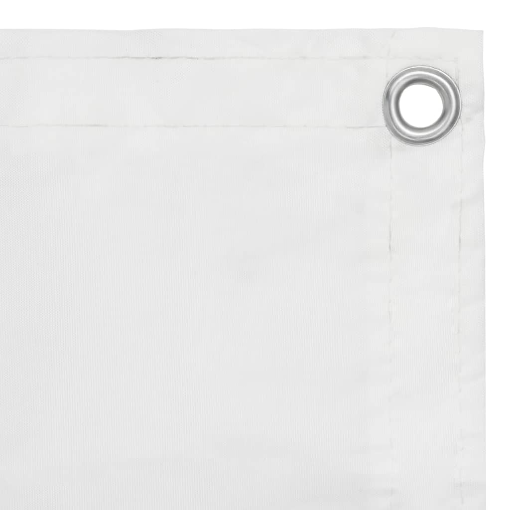 vidaXL Balkonsko platno belo 120x600 cm oksford blago