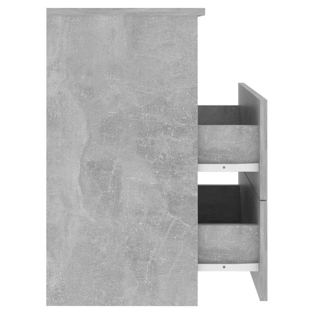 vidaXL Nočna omarica betonsko siva 50x32x60 cm