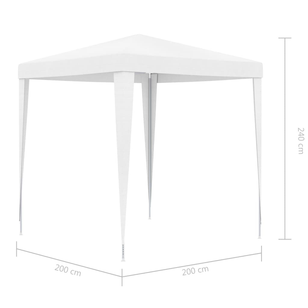 vidaXL Vrtni šotor 2x2 m bel