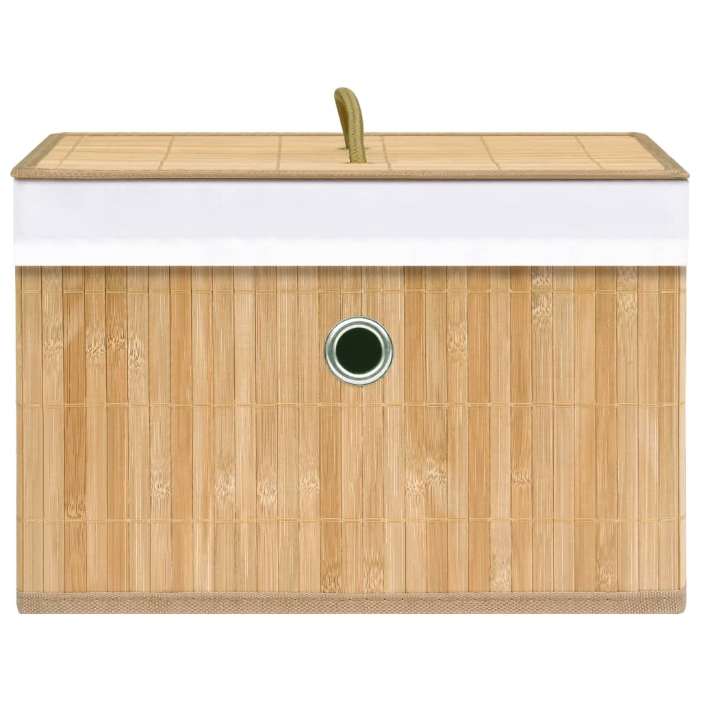 vidaXL Škatle za shranjevanje iz bambusa 4 kosi